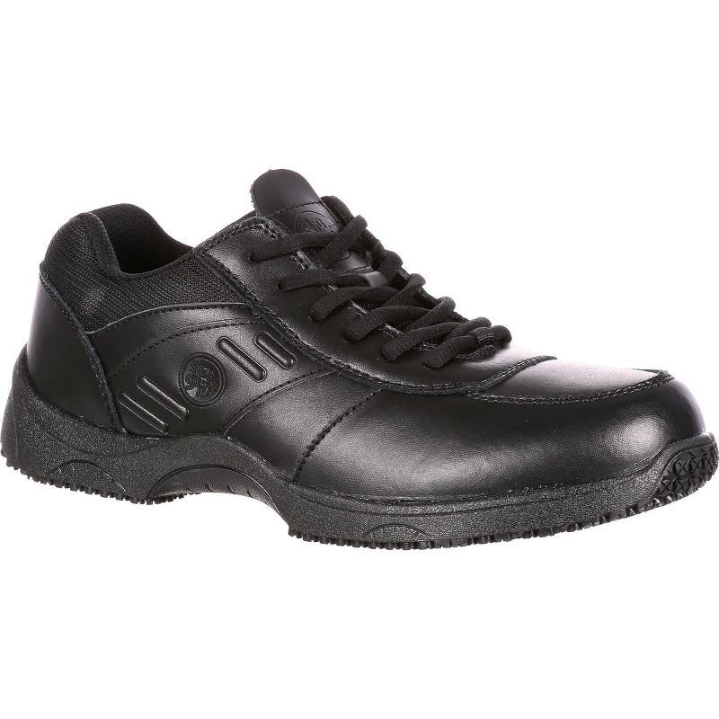 Men's SlipGrips Stride Slip-Resistant Work Athletic Shoe, SG7020, Black, Size 6.5(Wide), 1 of 8