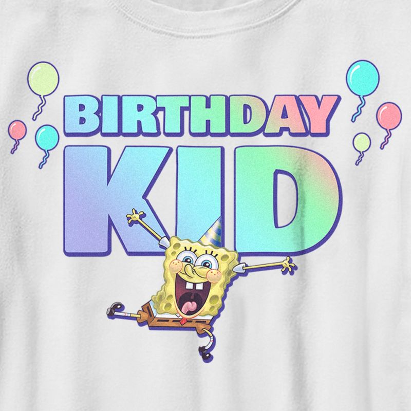 Boy's SpongeBob SquarePants Birthday Kid T-Shirt, 2 of 5