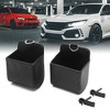 Unique Bargains 2Pcs Black Car Air Vent Mobile Phone Holder Pocket Storage Organizer 3.3"x2.2" - 2 of 4