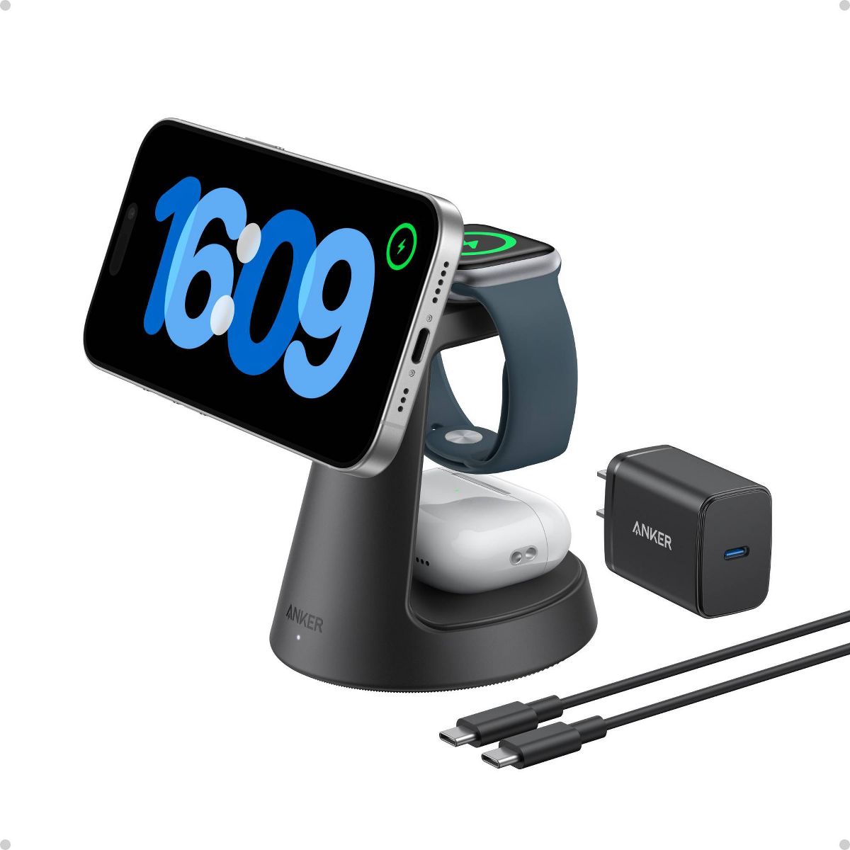Anker MagGo 3 in 1 Wireless Charging Station Dock Stand - thumbnail 2