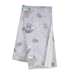 Lambs & Ivy Star Wars Cozy Friends The Child/Baby Yoda Baby Blanket - 1 of 4