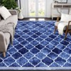 Area Rug Washable Non Slip Backing Boho Trellis Rug Low Pile Distressed Floor Carpet Retro Accent Rug for Living Room Bedroom - 3 of 4