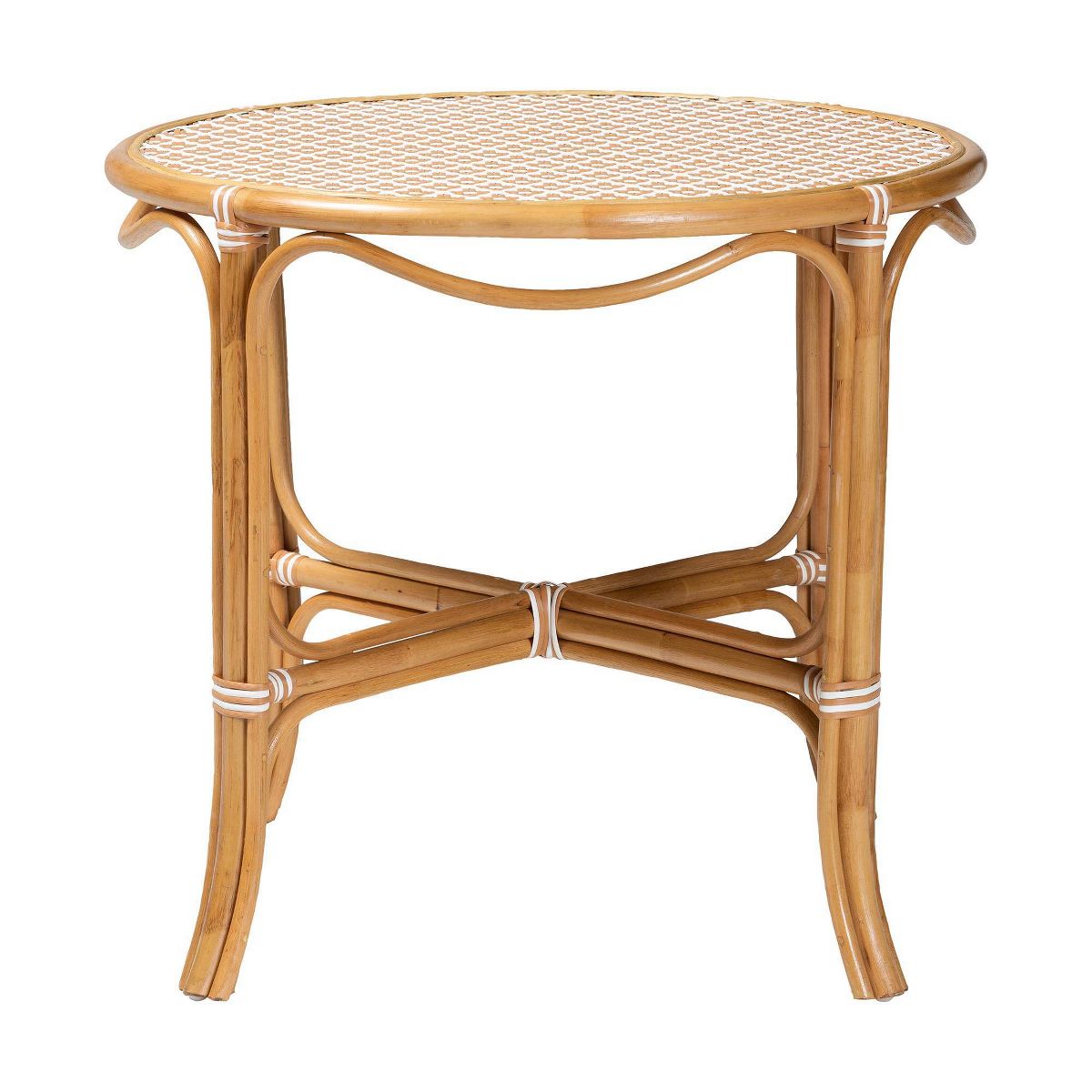 bali & pari Mattie Natural Rattan Round Bistro Dining Table Accent Table Natural - thumbnail 2