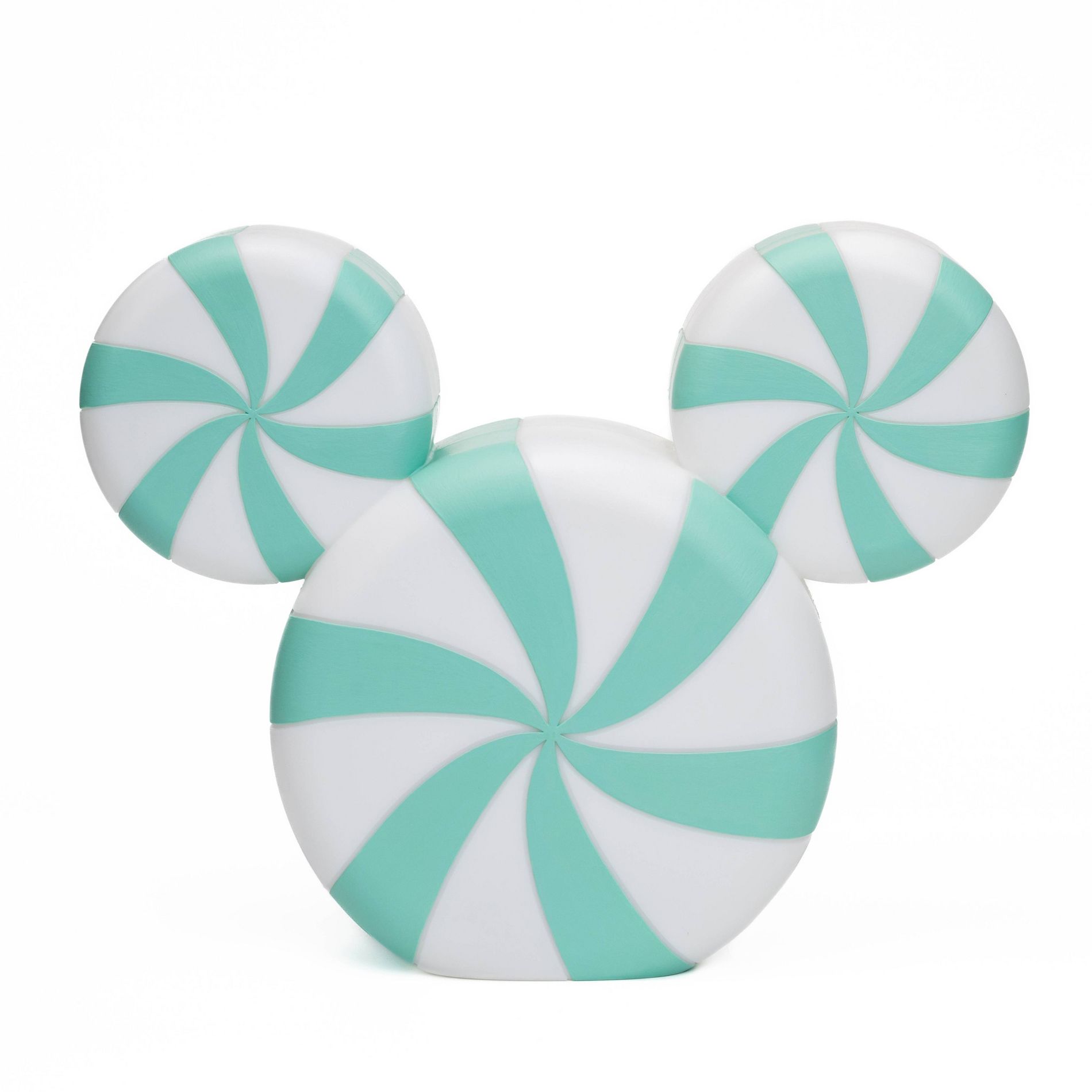 Disney Yard Blow Mold LED Peppermint Mickey Medium Light Blue and White