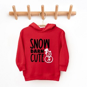 The Juniper Shop Snow Darn Cute Glitter Toddler Graphic Hoodie - 1 of 3