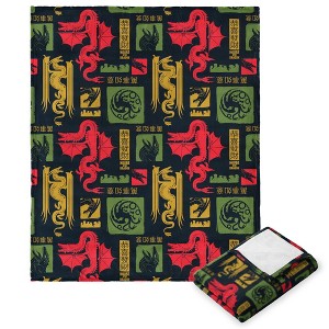 Warner Bros. Game Of Thrones Year of the Dragon Dragon Pattern Silk Touch Throw Blanket 50x60 Inches - 1 of 4
