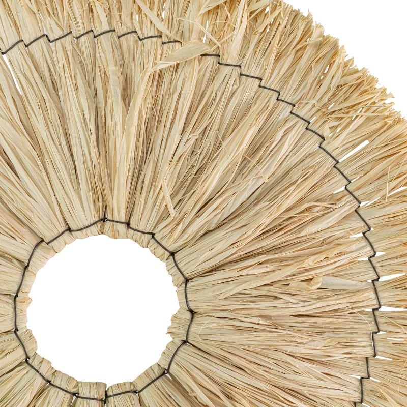 Circle Standing Decorative Accent Raffia & Metal - Foreside Home & Garden, 3 of 6