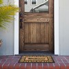 Kate Aurora Birmingham Welcome Scroll Coir Bristled Outdoor All Season Welcome Mat With Rubber Trim - 18"x30" - 3 of 4