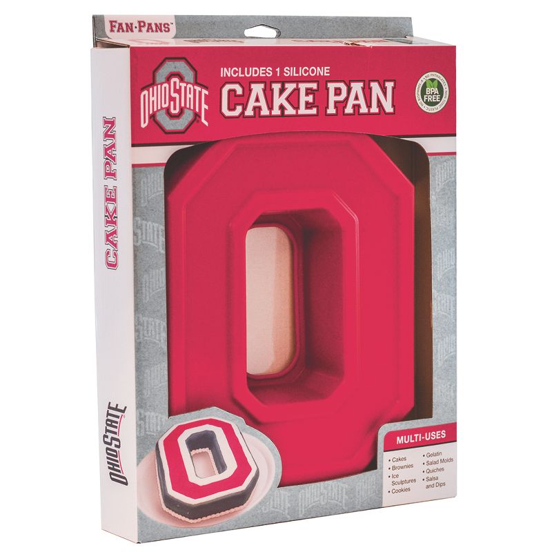 MasterPieces FanPans NCAA Ohio State Buckeyes Team Logo Silicone Cake Pan, 1 of 5