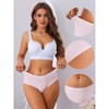 Allegra K Women's Mid-Waisted Invisible Full Coverage Light and Breathable Briefs - 3 of 4