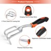 Itopfox Heavy Duty Hand Cultivator Garden Tool with Ergonomic Handle, Small Garden Claw for Weeding, Loosening Soil, and Cultivating - 3 of 4