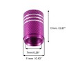 Unique Bargains Car Bike Round Tire Valve Stem Cap with Rubber Seal Wheel Rims Covers 8 Pcs - 4 of 4