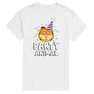 Men's - Garfield - Garfield Party Animal Short Sleeve Graphic T-Shirt - 1 of 4