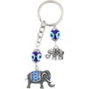 Juvale 6 Pack Hamsa Evil Eye Amulet Décor Keychains with Key Rings for Good Luck, Dark Blue - 4 of 4