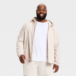 Men's Big Windbreaker Jacket - All In Motion™ Beige 3XL : Target