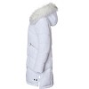 Sportoli Women Quilted Long Winter Coat Fur Trim Plush Lined Hood Puffer Jackets - 3 of 4