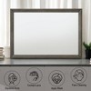 FONTOI Mirror Furniture Floor Mirror Rectangular Frame Design Adds Modern Balance and Brightness for Bedroom Living Room, Gray,Oak, 1"*46"*32" - 4 of 4