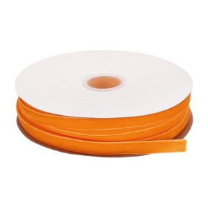 Unique Bargains Soft Single Face Spool Silky Velvet Ribbon for Bouquets DIY Gift Craft - 1 of 3