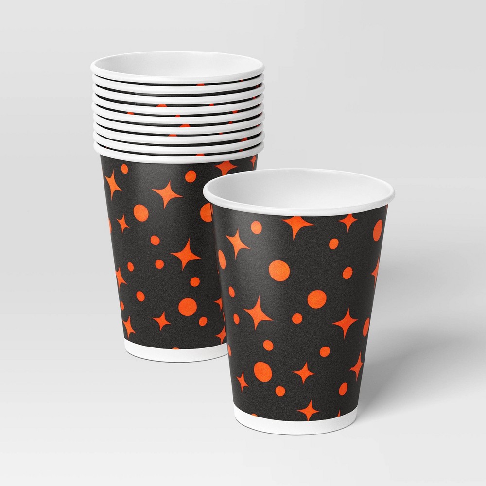 Orange Sparkle Disposable Cups 4.25" - 10ct - Hyde and EEK! Boutique™