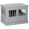 LAOTIES Wooden Dog Crate Furniture with Triple Doors,Indoor End Table Kennel for Small Dogs up to 22 lbs,Steel Frame - 4 of 4
