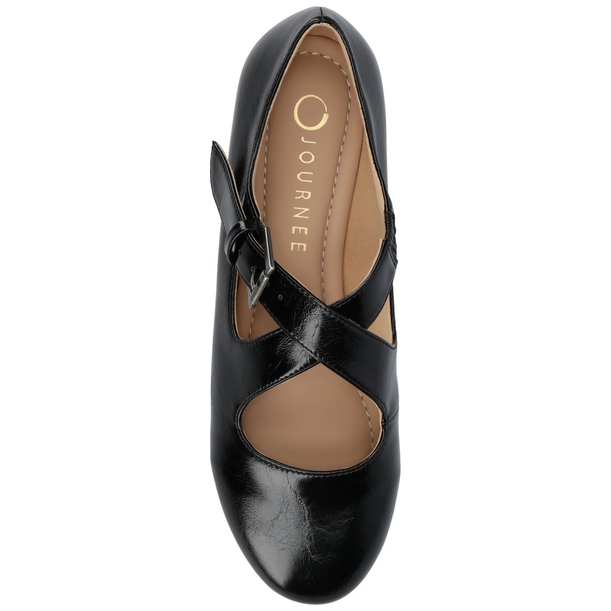 Обувь Journee Collection Journee Women's Ivanna Mary Jane Flats, Black 9 — фото 4