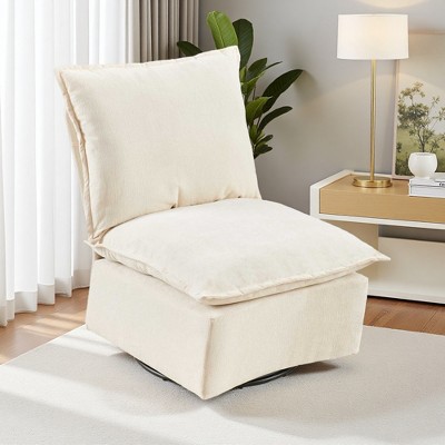Detachable Chenille 360-degree Swivel Rocking Single Sofa Chair