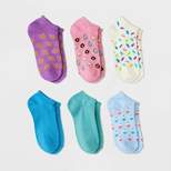 Girls' 6pk Soft No Show Socks - Cat & Jack™ Blue