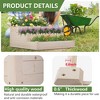 FDW Raised Garden Bed,Elevated Wood Planter Box Outdoor and Indoor Planter Box Garden Planter Box for Vegetable Flower,Natural - 4 of 4