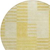Gold Wheat And Ivory Striped Washable Indoor Outdoor Area Rug - 4 of 4