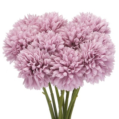Unique Bargains Silk Chrysanthemum Faux Artificial Flower for DIY Craft Wedding Decoration 10 Pcs