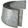 Saro Lifestyle Galvanized Christmas Tree Ring With Gold Rim, Grey - image 3 of 4