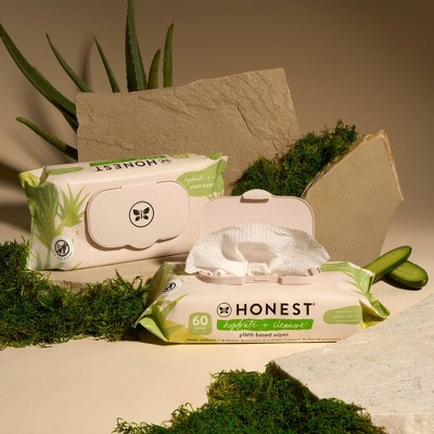 The Honest Company Hydrate + Cleanse Plant-Based Baby Wipes - Aloe and Cucumber - 240ct