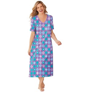 Dreams & Co. Long Print Sleepshirt - 1 of 4