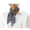 Unique Bargains Women's Flower Scarf Headband Blue White 1 Pc - 3 of 4