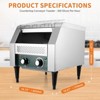 Commercial Conveyor Toaster, 300 Slices/H, 1800W 110v, 7 Temperature Settings - 2 of 4