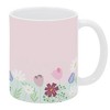 Elanze Designs Keep Going Keep Growing Flowers 11 Ounce White Ceramic Coffee Mug - 2 of 2