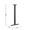 Emma and Oliver 5" x 22" Restaurant Table T-Base with 3" Dia. Bar Height Column - 2 of 2