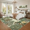 Jungle Rugs Area Rug, Soft Non Slip Animal Print Bedroom Carpet Low Pile Non Shed Carpet Stain Resistant Floor Cover - 4 of 4