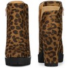 Perphy Women's Round Toe Lightly Padded Platform Block High Heels Chelsea Boots - 2 of 3