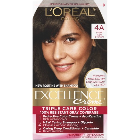 L'oreal Paris Superior Preference Fade-defying Color + Shine System - 6.5  Fl Oz - 7a Dark Ash Blonde - 1 Kit : Target