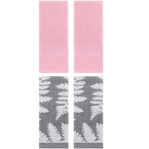 REGALWOVEN 4 Pcs Cotton Soft Absorbent Decorative Hand Towels for Bathroom Kitchen 13 x 29 Inch - 1 of 4