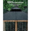Wood Gazebo, Upgrade Wooden Frame, Double Galvanized Steel Roof, Hardtop Gazebo with Nettings and Curtains for Backyard, Patio, Garden and Lawn - 2 of 4