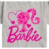 Boys' - Barbie - Pink Heart Logo Short Sleeve Graphic T-Shirt - 2 of 4