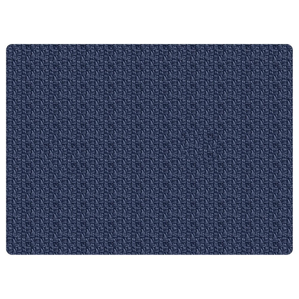 Photos - Other Textiles Bungalow Flooring 3'x4' Richmond 9 to 5 Desk Chair Mat Navy Blue  