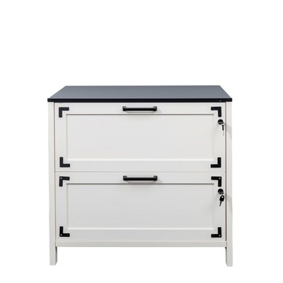 Farmhouse Filing Cabinets with 2 Drawers, 30" File Cabinets with Hanging File Folders for A4/Letter/Legal Size Documents, Office Storage Cabinet