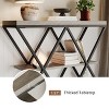 GustoWave Industrial 3-Tier Console Table with Metal Frame, Sofa Table with Storage Shelf for Entryway, Hallway, or Living Room - 4 of 4