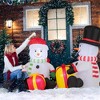 Costway 5FT Christmas Inflatables with Gift Boxes 4 Bright LED Lights for for Party - 2 of 4