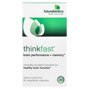 Futurebiotics ThinkFast®, Brain Performance + Memory, 60 Vegetarian Capsules - 1 of 3