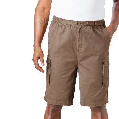 Boulder Creek by KingSize Men's Big & Tall Renegade 9" Full Elastic Waist Cargo Shorts