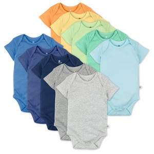 Honest Baby 10-Pack Organic Cotton Short Sleeve Bodysuits - 1 of 4